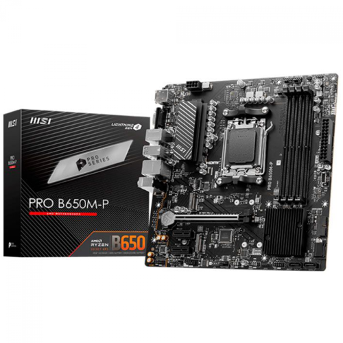 MSI PRO B650M-P マザーボード Placa Mãe MSI Pro B650M-P, Chipset AMD B650, DDR5, Socket AMD AM5