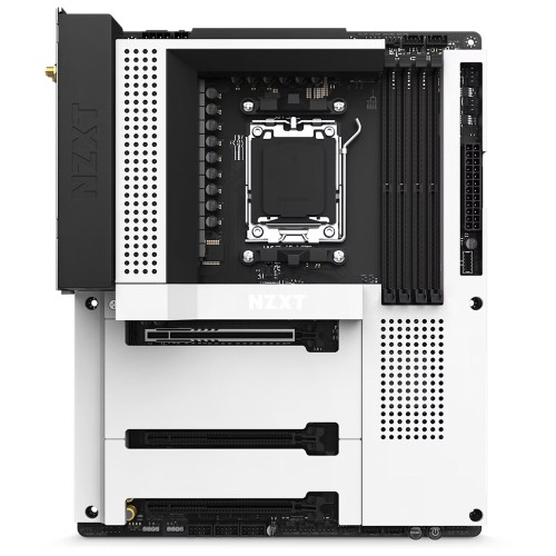 Placa Mãe NZXT N7 B650E White WIFI, Chipset B650E, ATX, AMD AM5, DDR5, Branco, N7-B65XT-W1
