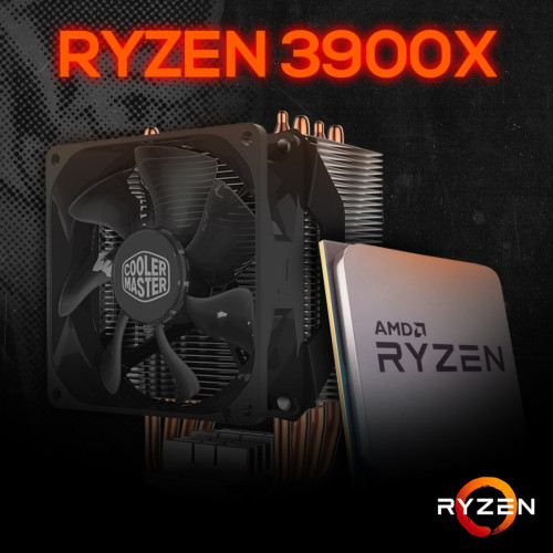 Processador AMD Ryzen 9 3900x 3.8ghz (4.6ghz Turbo), 12-core Processador AMD Ryzen 9 3900x 3.8ghz (4.6ghz Turbo), 12-core