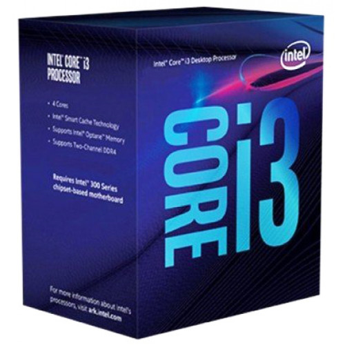 Processador Intel Core i3 9100F 3.6GHz (4.2GHz Turbo), 9ª Geração, 4-Core  4-Thread, LGA 1151, BX80684I39100F