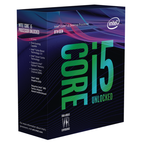 Processador Intel Core i5 8600K 3.6GHz (4.60GHz Turbo), 8ª Geração