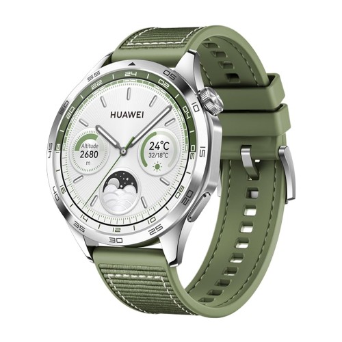 いちご【美品】HUAWEI WATCH GT 4 46mm グリーン relogio-smartwatch-huawei-