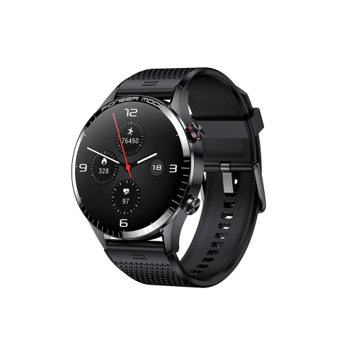 Relógio SmartWatch Level LVW-50Cs, AMOLED 1.3&amp;quot;, Android/IOS, Bluetooth, IP68, Monitoramento de Frequência Cardíaca, Pulseira de Silicone, Blac