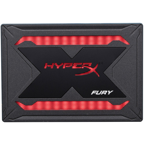 SSD Kingston Hyperx Fury RGB, 960GB, Sata III, Leitura 550MBs e