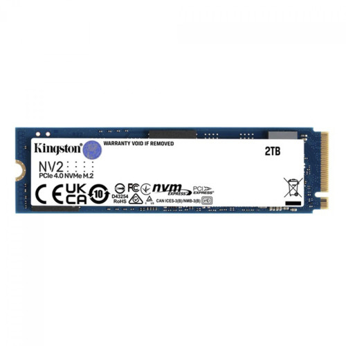 SSD Kingston NV2, 2TB, M.2 2280 NVMe 4.0, Leitura 3500MBs e Gravação 2800MBs, SNV2S/2000G - Open Box