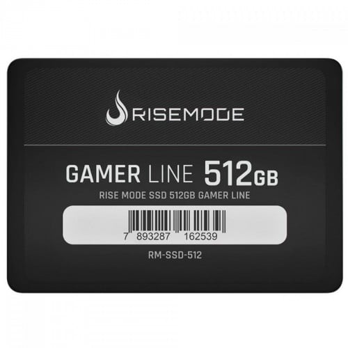 SSD Rise Mode Gamer Line, 512GB, Sata III, Leitura 530MB/s e Gravação 520MB/s, RM-SSD-512