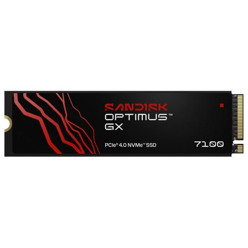 SSD SanDisk Optimus GX 7100, 1TB, NVMe PCIe 4.0, M.2 2280, Leitura 7,250MBs e Gravação 6,900MBs, SDSP71100TAN-000E0