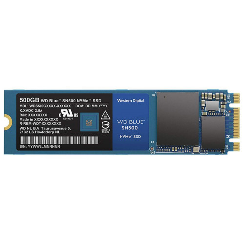 内蔵型SSD WD Blue SN550 1TB NVMe M.2 SSD SSD WD Blue SN500 500GB, M.2 2280, Leitura 1.700MBs e Gravação