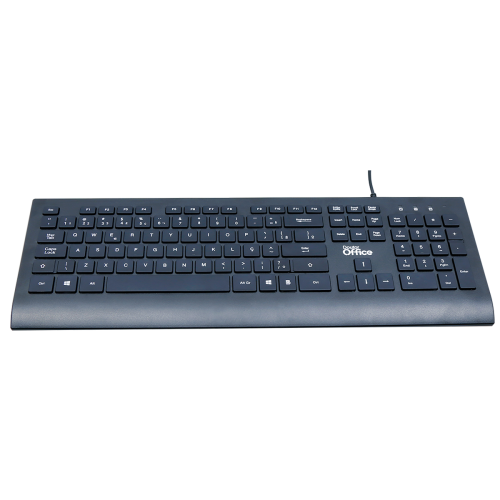 Teclado Dr. Office KDR-0202-B USB Membrana Preto | Terabyte