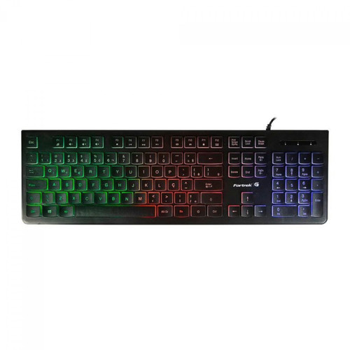 Teclado Gamer Fortrek Eagle, RGB, ABNT2, Black, 75856