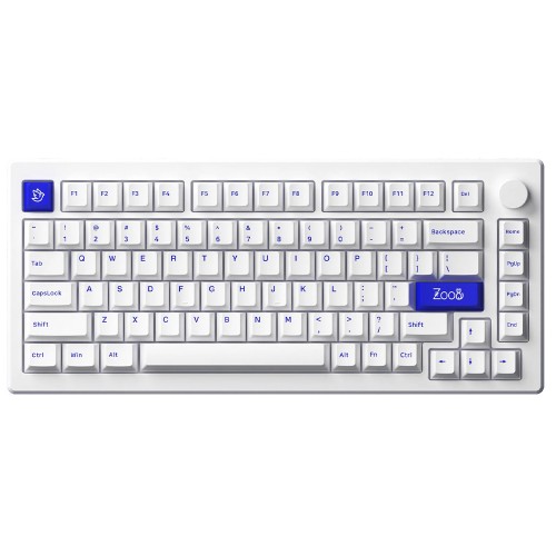 Teclado Gamer Mecânico Akko MOD 007PC Blue On White, USB, ANSI, Switch Akko Piano V3 Pro