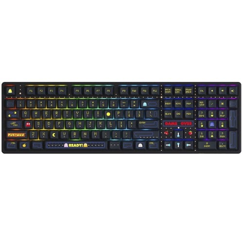 Teclado Gamer Mecânico Akko Pac-Man 5108S, RGB, ANSI, Switch Akko CS Crystal, Black