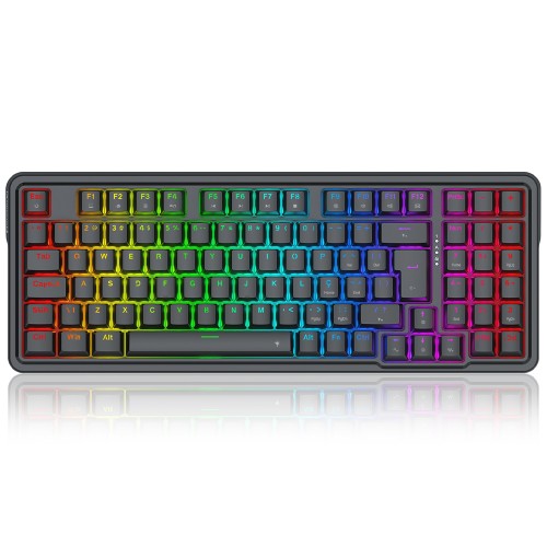 Teclado Gamer Mecânico Redragon Gloria, RGB, USB, Switch Brown, ABNT2, 98%, Preto, K664-RGB (PT-BROWN)