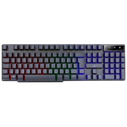Teclado Gamer Rise Mode G1, Rainbow, USB, Membrana, ABNT2, Preto, RM-TG-01-FB