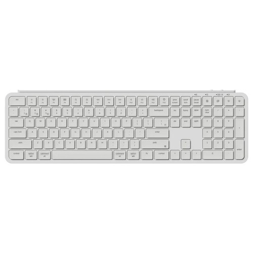 Teclado Keychron B6 Pro Ultra-Slim, Wireless/Bluetooth, Low Profile, ANSI, Branco, B6P-K8