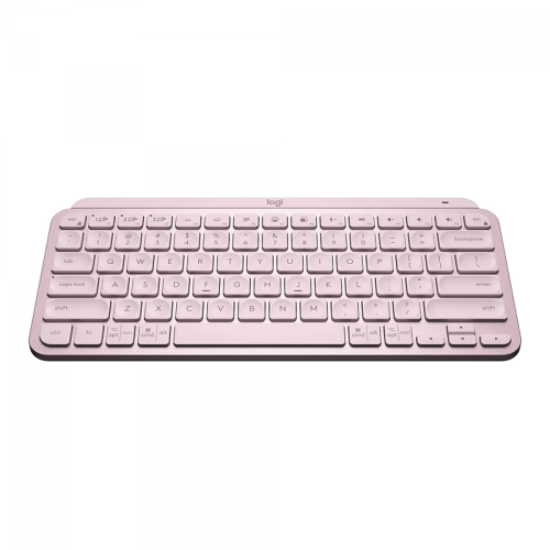Teclado Logitech MX Keys Mini, USB, Membrana, Sem Fio, Bluetooth, Rosa, 920-010507