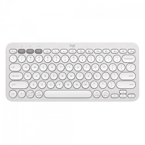 Teclado Logitech Pebble Keys 2 K380s, Sem Fio, US, Easy-Switch, Branco, 920-011790