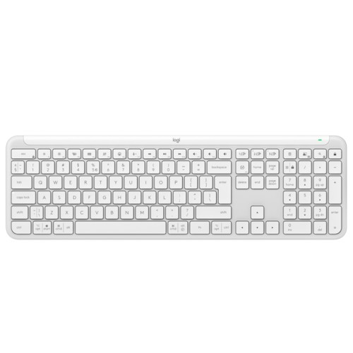 Teclado Logitech Signature Slim K950, Sem Fio, ISO, Branco, 920-012601