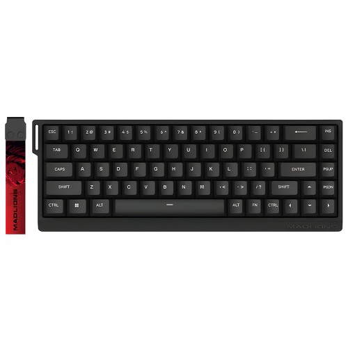 Teclado Magnético Gamer Madlions MAD68HE, RGB, Switch Magnetic Amber Pro, ANSI, Preto