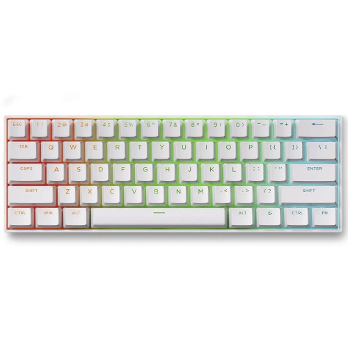 Teclado Magnético Gamer MCHOSE Ace 60 Pro, RGB, Hall Effect, Switch TTC Uranus Magnetic, ANSI, Layout 60%, Branco, Ace60-7A