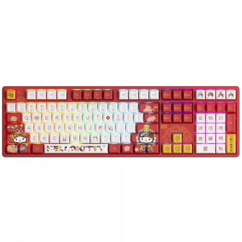 Teclado Mecânico Gamer Akko Hello Kitty Peking Opera 5108S(B), RGB, ANSI, Switch Akko x TTC Princess