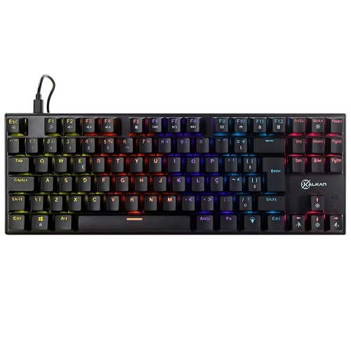 Teclado Mecânico Gamer Kalkan Loki, Rainbow, TKL, Switch Kalkan YH
