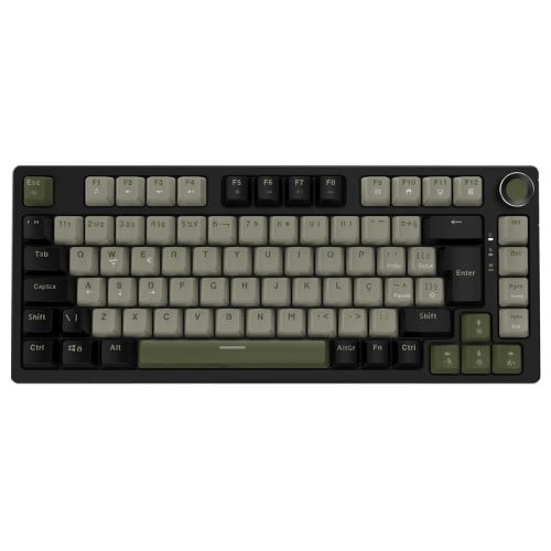 Teclado Mecânico Gamer PCYes Arkeum Cammo Edition, 75%, Switch Red, ABNT2, Verde e Preto, AKCM75RBR