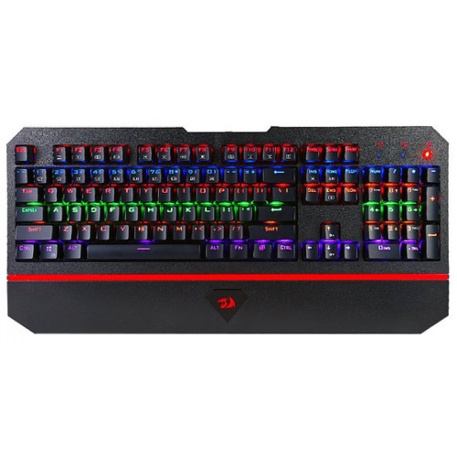 Teclado Mecânico Gamer Redragon Anala K558R Rainbow, Switch Blue, Black