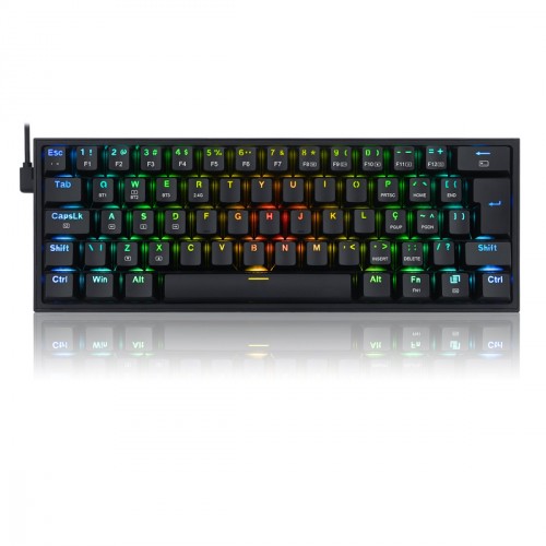 Teclado Mecânico Gamer Redragon Fizz Pro, Wireless, RGB, Switch