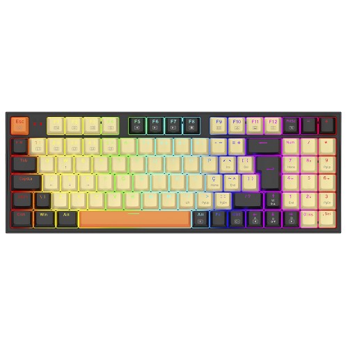Teclado Mecânico Gamer Redragon Kitava, RGB, Switch Brown, USB, ABNT2, K636CLO-RGB (PT-BROWN)