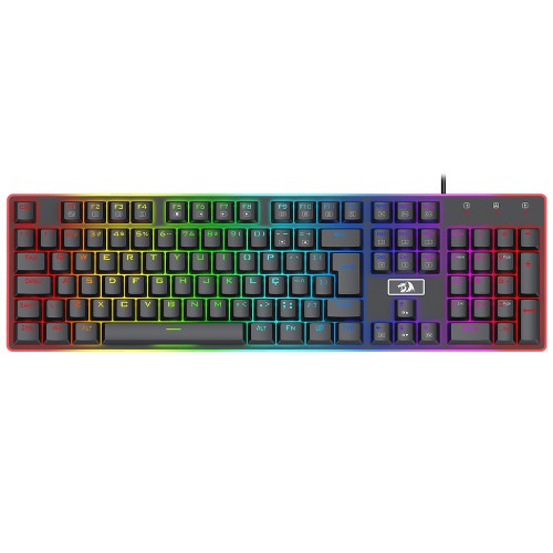 Teclado Mecânico Gamer Redragon Ratri, RGB, Switch Brown, ABNT2, Preto, K595RGB