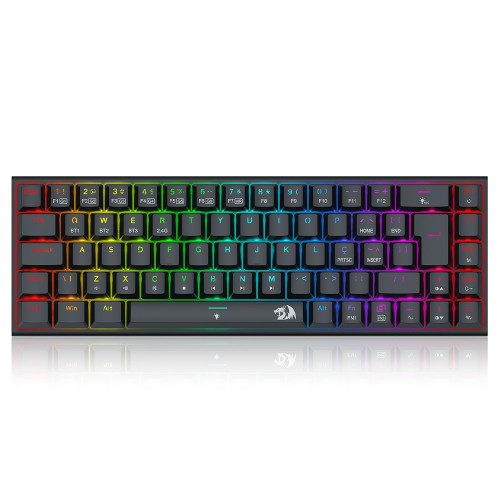 Teclado Mecânico Gamer Redragon Ryze Pro, RGB, Wireless, Bluetooth, Switch Brown, ABNT2, K633RGB-PRO (PT-BROWN)