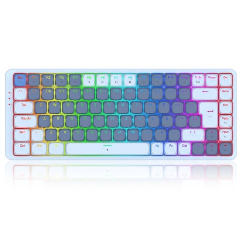 Teclado Mecânico Gamer Redragon Vili RGB, Low-Profile, Switch Brown, ABNT2, Blue, K675 (PT-BROWN)