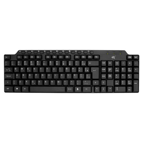 Teclado Office BRX, ABNT2, Black, 51049232