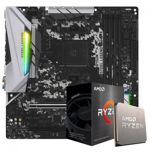 Kit Upgrade ASRock B450M Steel Legend + AMD Ryzen 7 5800x