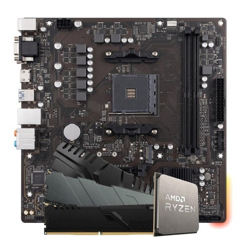 Kit Upgrade, Ryzen 5 5500+ Placa Mãe B550 + 16GB DDR4
