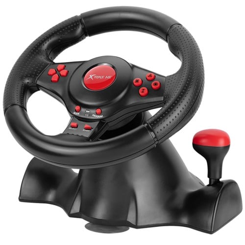 Volante Xtrike Me GP-903, PS4, PS3, XBOX One, XBOX 360, Switch, Android, PC, 180°, Com Pedal