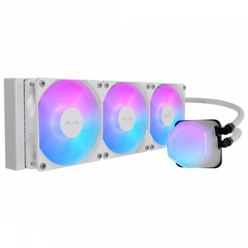 Water Cooler Cooler Master Elite Liquid, ARGB, 360mm, Intel-AMD, Branco, ELW-D36M-A21DA-RW