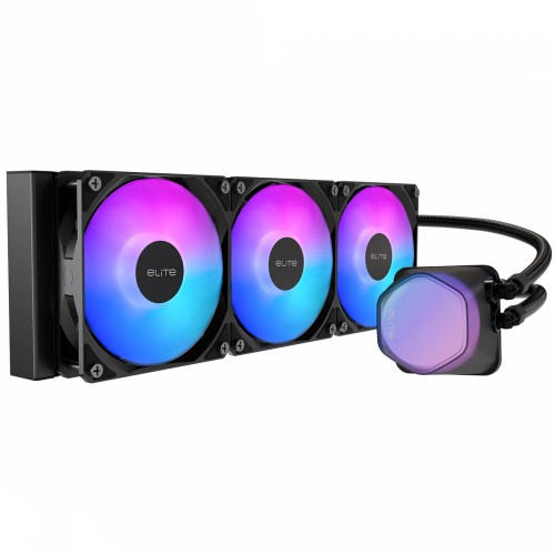 Water Cooler Cooler Master Elite Liquid, ARGB, 360mm, Intel-AMD, Preto, ELW-D36M-A21DA-R1