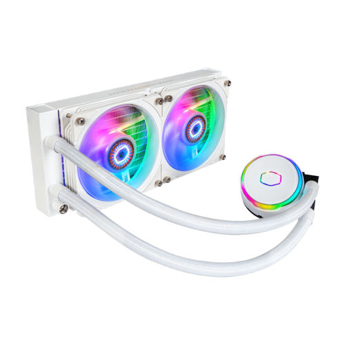 Water Cooler Cooler Master Masterliquid PL240 Flux, 240mm, Intel-AMD, ARGB, White, MLY-D24M-A23PZ-R1