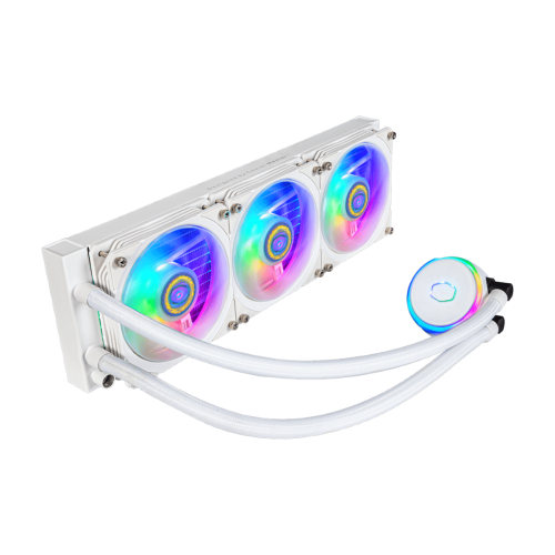 Water Cooler Cooler Master Masterliquid PL360 Flux, 360mm, Intel-AMD, ARGB, White, MLY-D36M-A23PZ-RW