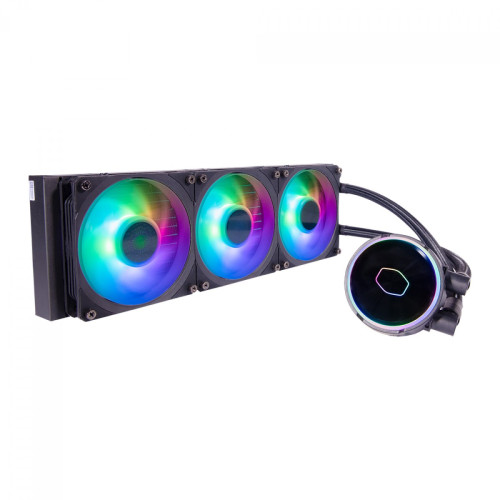 Water Cooler Cooler Master MasterLiquid PL360 Flux, ARGB, Black, 360mm, Intel-AMD, MLY-D36M-A23PZ-R1