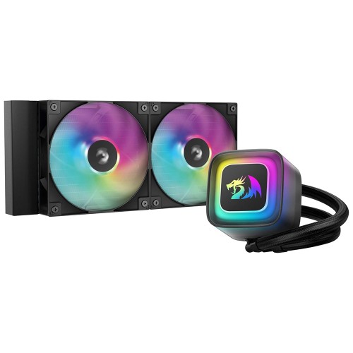 Water Cooler GamerStorm X Redragon LE240 RD, RGB, 240mm, Intel-AMD, Preto, R-LE240RD-BKAMMN-A-1