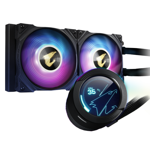 Water Cooler Gigabyte Aorus Waterforce X, ARGB, 240mm, Black, Intel-AMD
