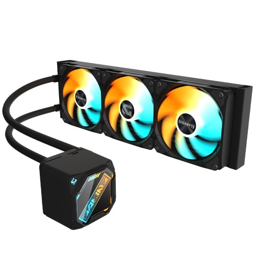 Water Cooler Gigabyte Gaming 360, ARGB, 360mm, Intel-AMD, Black, GP-GIGABYTE GME 360