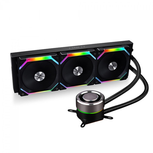 Water Cooler Lian Li Galahad AIO, UNI FAN SL120, RGB 360mm, Intel-AMD, Black, Compatível Com LGA 1700, GA-360SLB