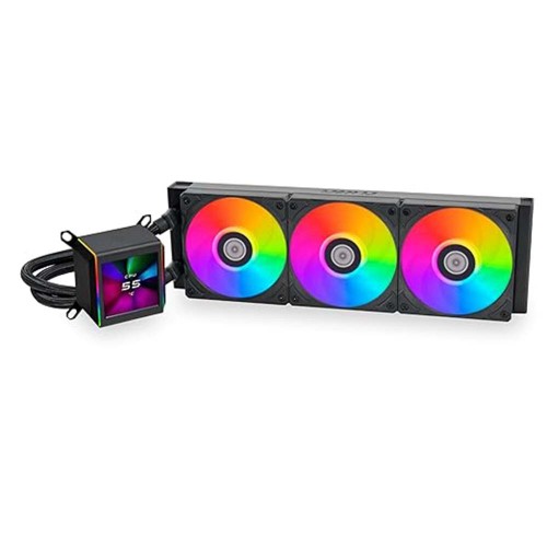 Water Cooler Lian Li Galahad II, LCD, 360mm, AIO, RGB, Black, GA-2ALCD36B BLACK