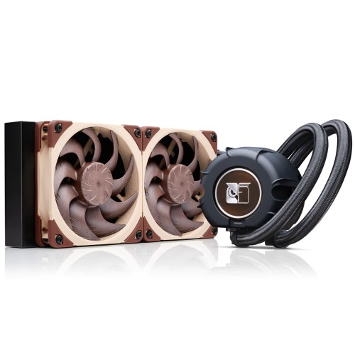 Water Cooler Noctua NL-LC1-24, 240mm, PWM, Intel-AMD, Preto e Marrom