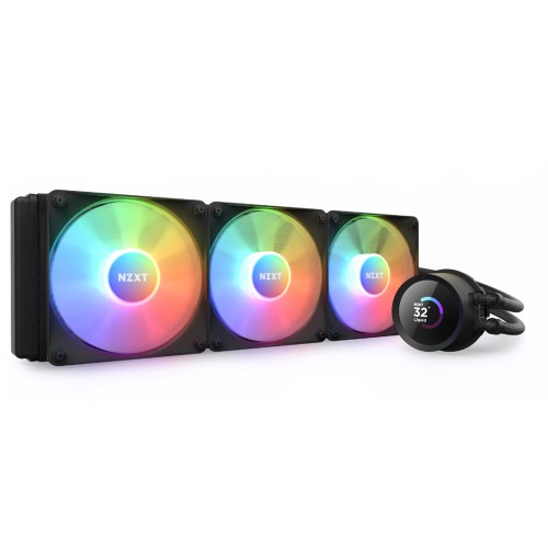 Water Cooler NZXT Kraken 360 RGB, 360mm, AIO LCD Display, Black, Intel-AMD, RL-KR360-B1