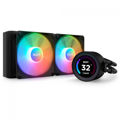 Water Cooler NZXT Kraken Elite 240 RGB, 240mm, AIO LCD Display, Black, Intel-AMD, RL-KR24E-B1